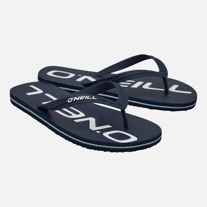O'Neill Mens Profile Logo Flip Flops Dress Blues - Image 1