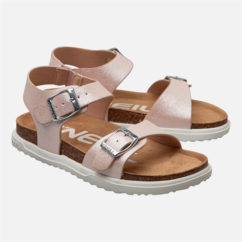 O'Neill Girls Polly Ankle Strap Sandals Peach Whip - Image 1