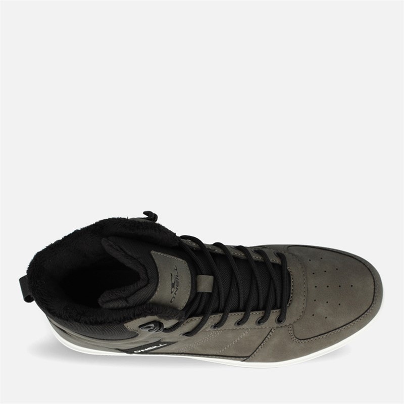 O'Neill Mens Tura High Top Trainers Dark Shadow - Image 3