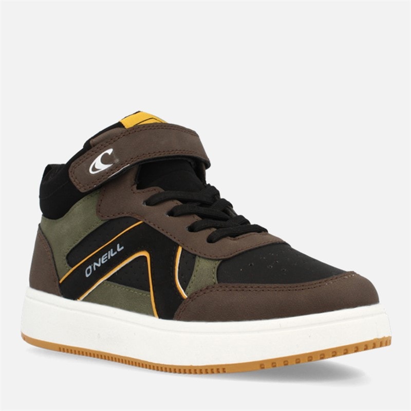 O'Neill Junior Boys Gulfport Mid Trainers Black/Coffee Bean - Image 2