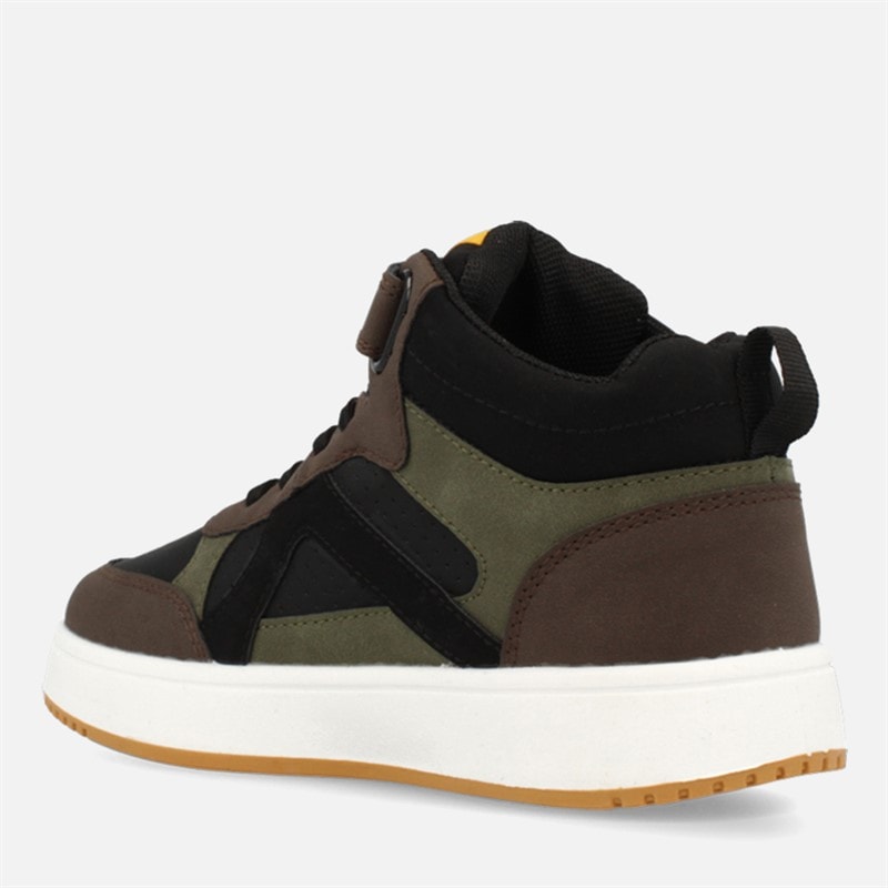 O'Neill Junior Boys Gulfport Mid Trainers Black/Coffee Bean - Image 3