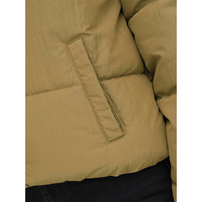 Only Womens Dolly Short Puffer Jacket Tigers Eye - Image 5