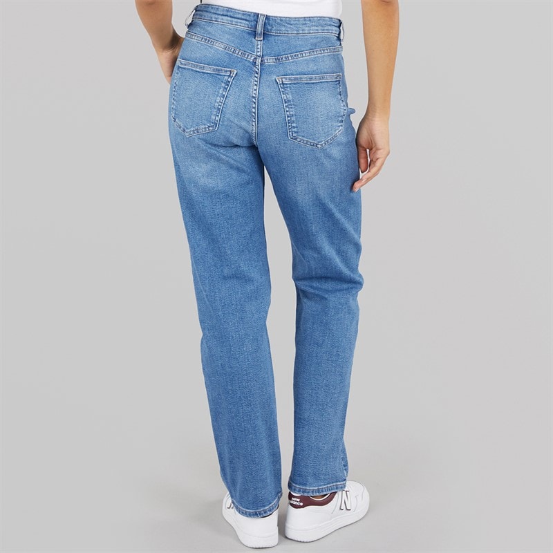 Only Womens Jane Straight Leg Jeans Medium Blue Denim - Image 2