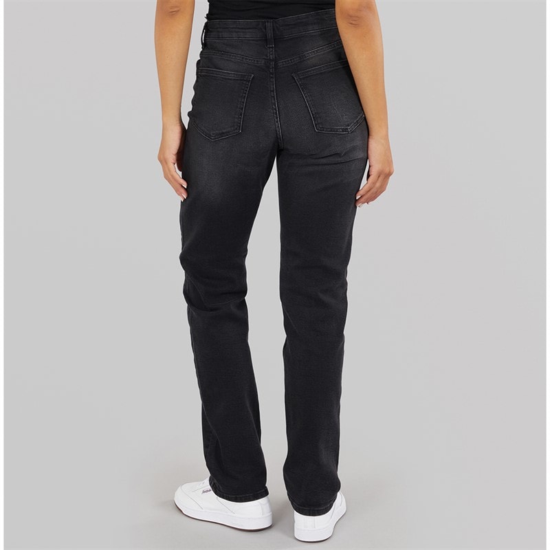 Only Womens Jane Straight Leg Jeans Washed Black - Image 2