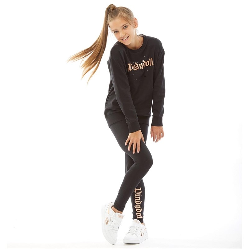 Pindydoll Girls Hamilton Tracksuit Set Black - Image 4
