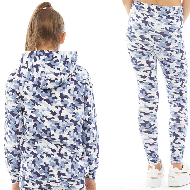 Pindydoll Girls Carrie Tracksuit Set Blue Camo - Image 3