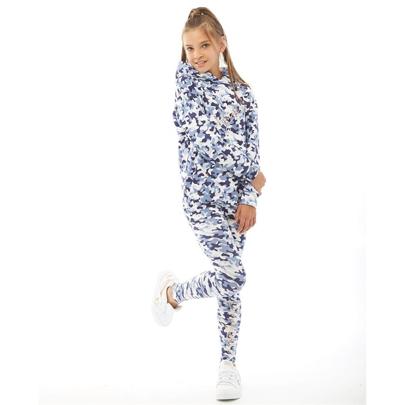 Pindydoll Girls Carrie Tracksuit Set Blue Camo - Image 4