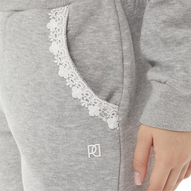 Pindydoll Girls Silvie Tracksuit Grey Marl - Image 3