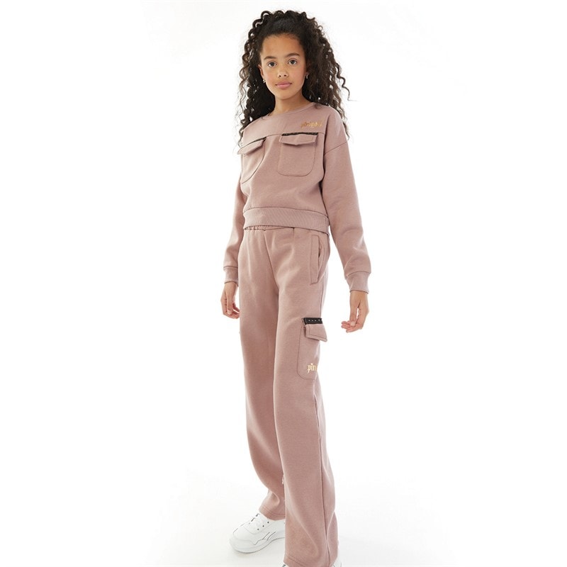 Pindydoll Girls Hayward Tracksuit Dusky Rose - Image 4