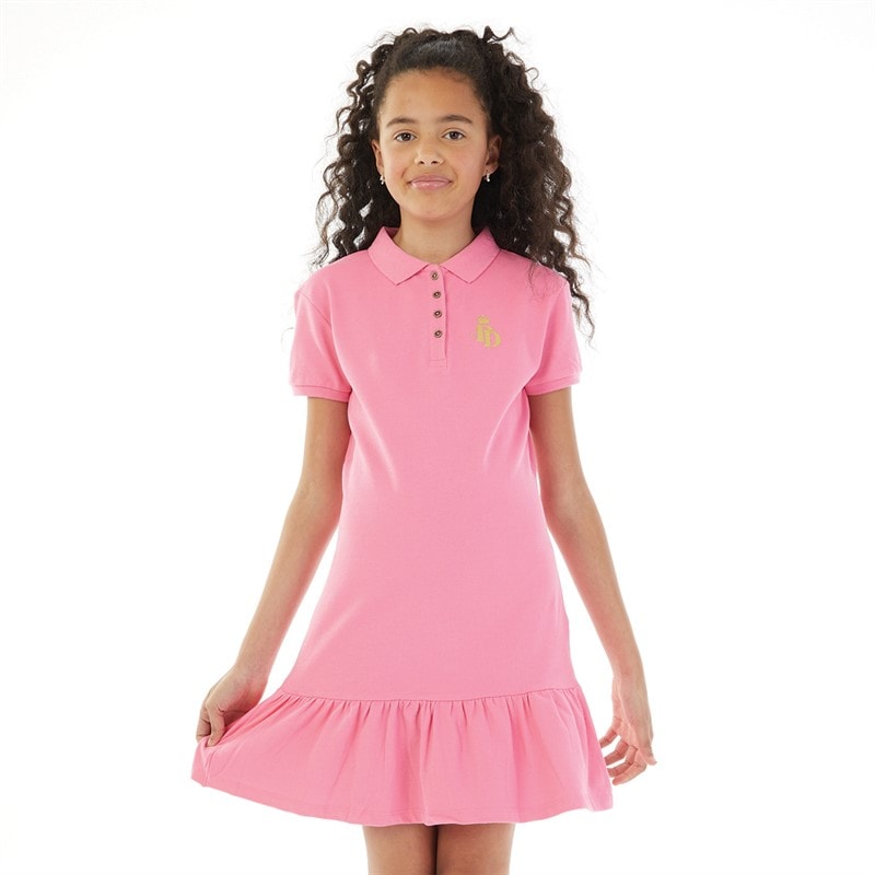 Pindydoll Girls Prairie Dress Hot Pink - Image 1