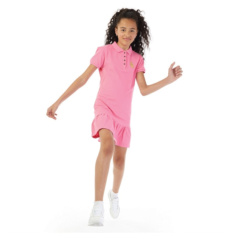 Pindydoll Girls Prairie Dress Hot Pink - Image 3