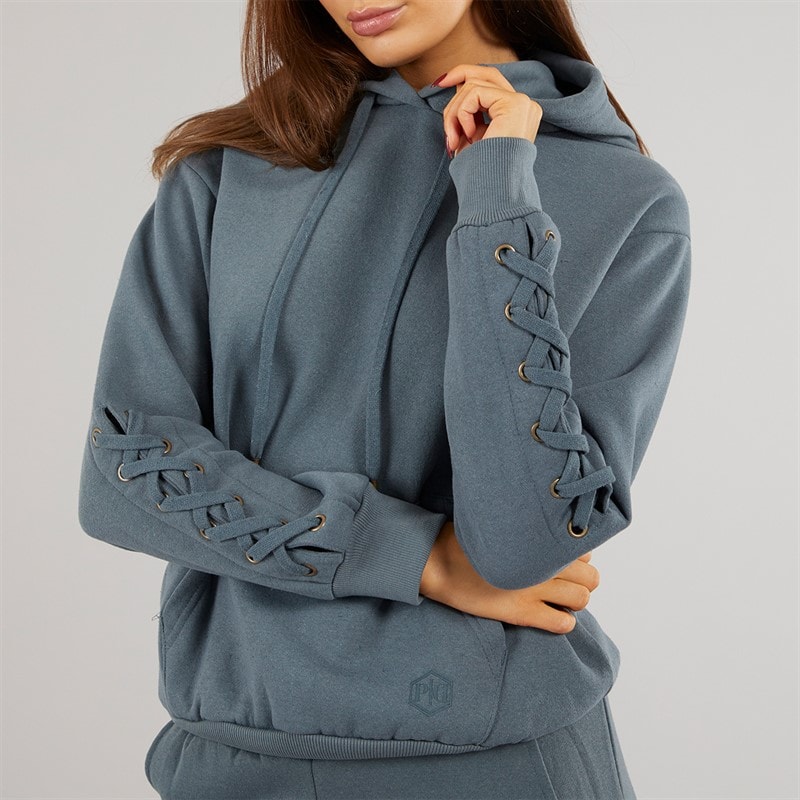 Pindydoll Womens Ellan Two Piece Hoodie And Joggers Set Dark Slate - Image 3