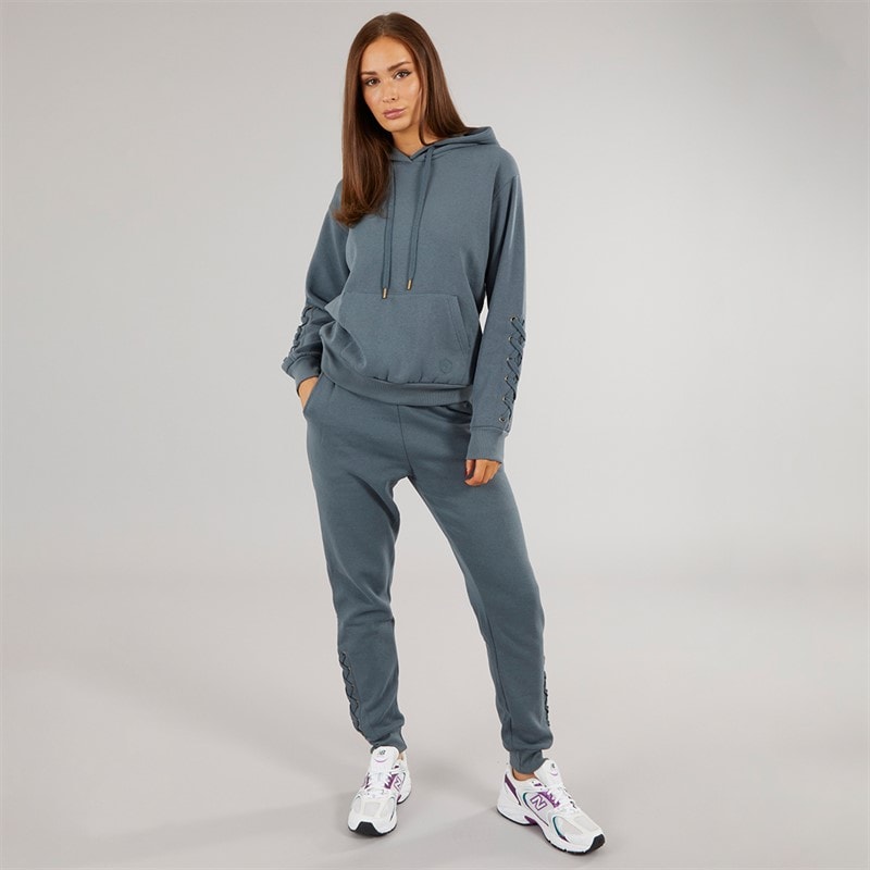 Pindydoll Womens Ellan Two Piece Hoodie And Joggers Set Dark Slate - Image 4