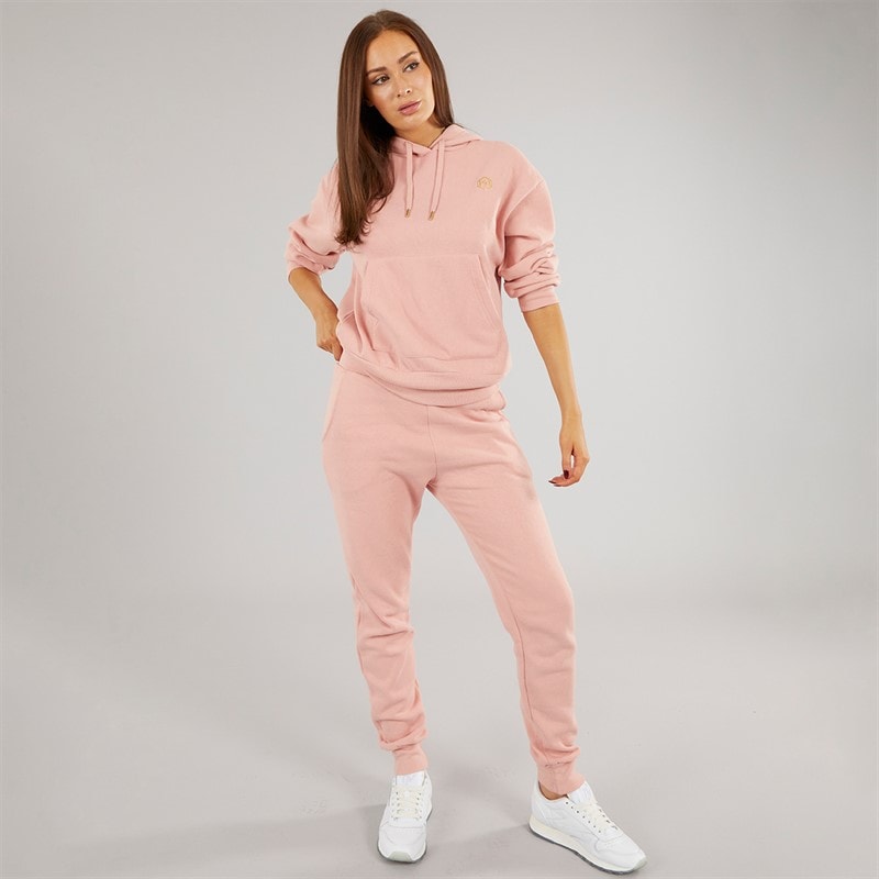 Pindydoll Womens Daphne Two Piece Hoodie And Joggers Set Misty Rose - Image 4