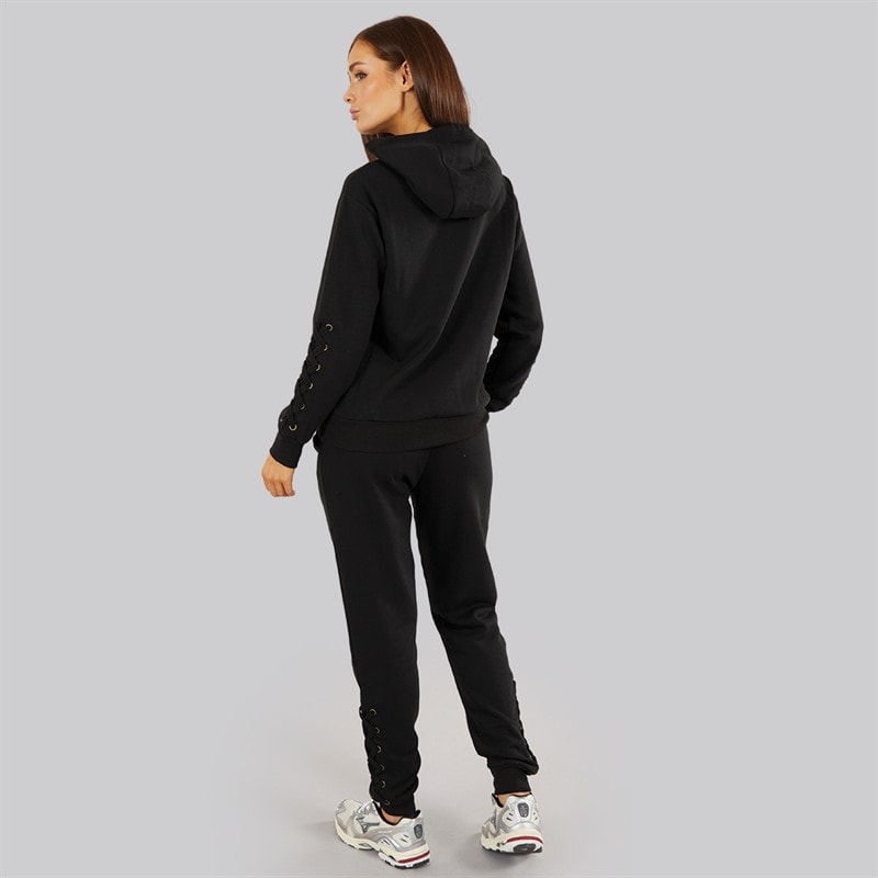 Pindydoll Womens Ellan Two Piece Hoodie And Joggers Set Black - Image 2