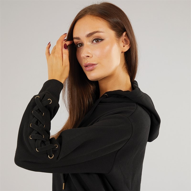 Pindydoll Womens Ellan Two Piece Hoodie And Joggers Set Black - Image 3