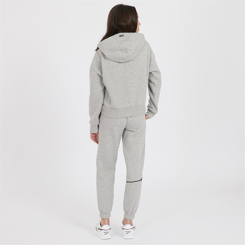 Pindydoll Girls Chelsea Hoodie And Joggers Tracksuit Light Grey Marl - Image 2