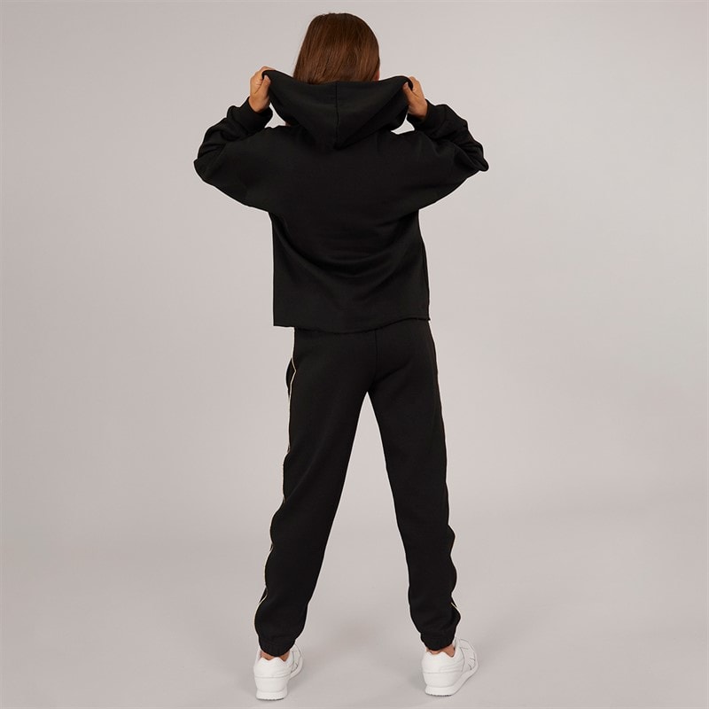 Pindydoll Girls 1/4 Zip Tracksuit Black - Image 2