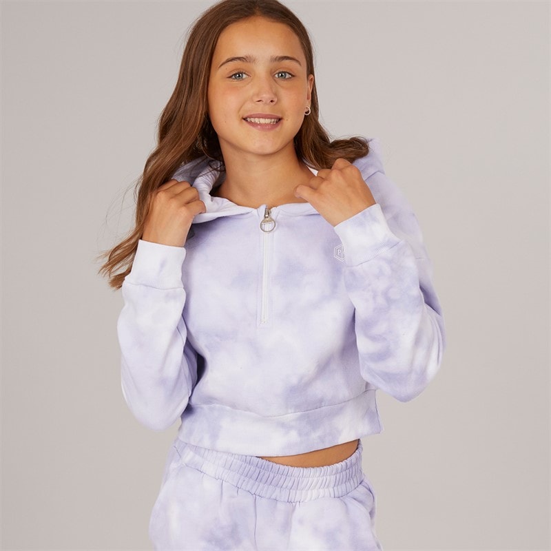 Pindydoll Girls 1/4 Zip Evelyn Tracksuit Tie Dye - Image 4