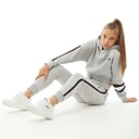 Pindydoll Girls Dee Hoodie And Joggers Set Tracksuit  Grey