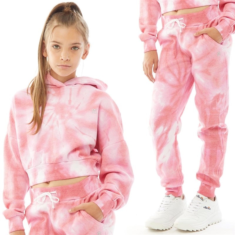 Pindydoll Girls Loren Hoodie And Joggers Set Tracksuit Pink - Image 2