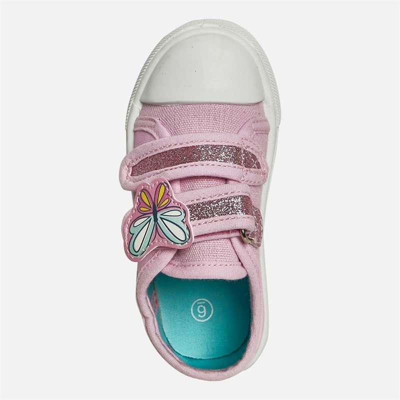 Peppa Pig Girls Twin Bar Canvas Pumps Pink - Image 4