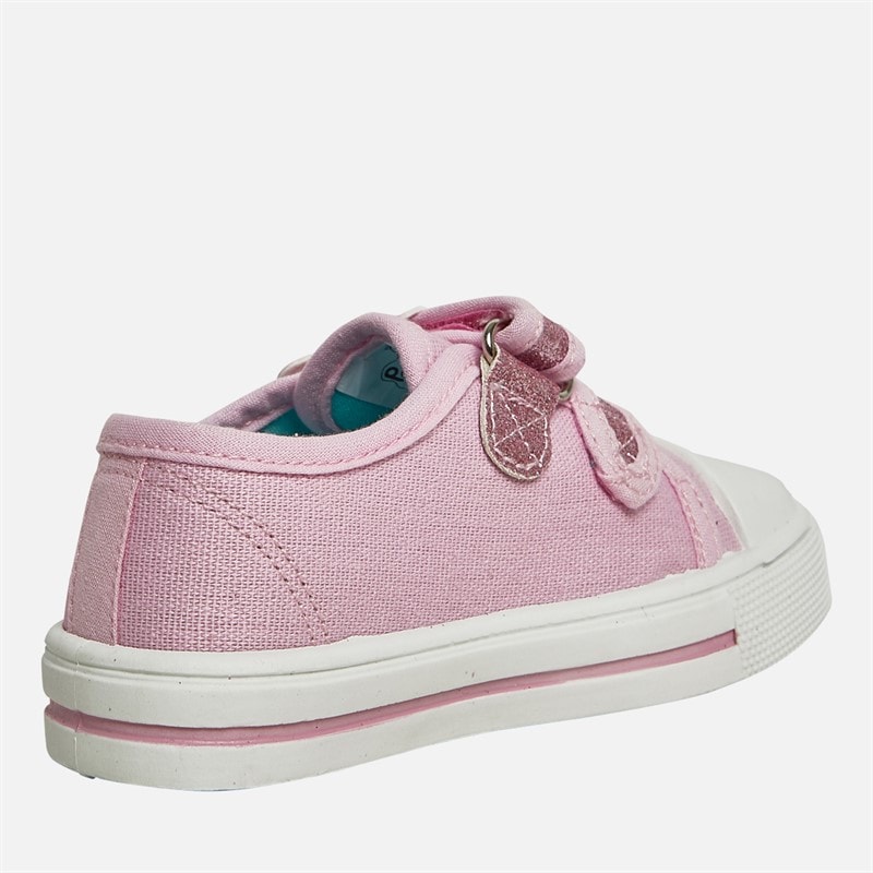 Peppa Pig Girls Twin Bar Canvas Pumps Pink - Image 5