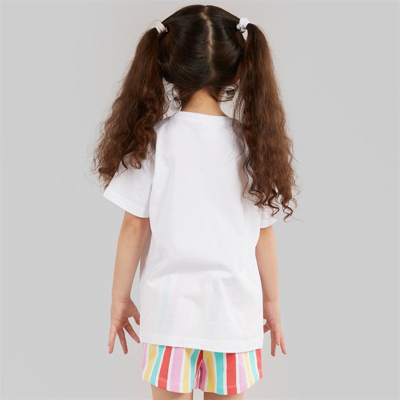 Peppa Pig Disney Girls T-Shirt And Shorts Set White/Multi - Image 2