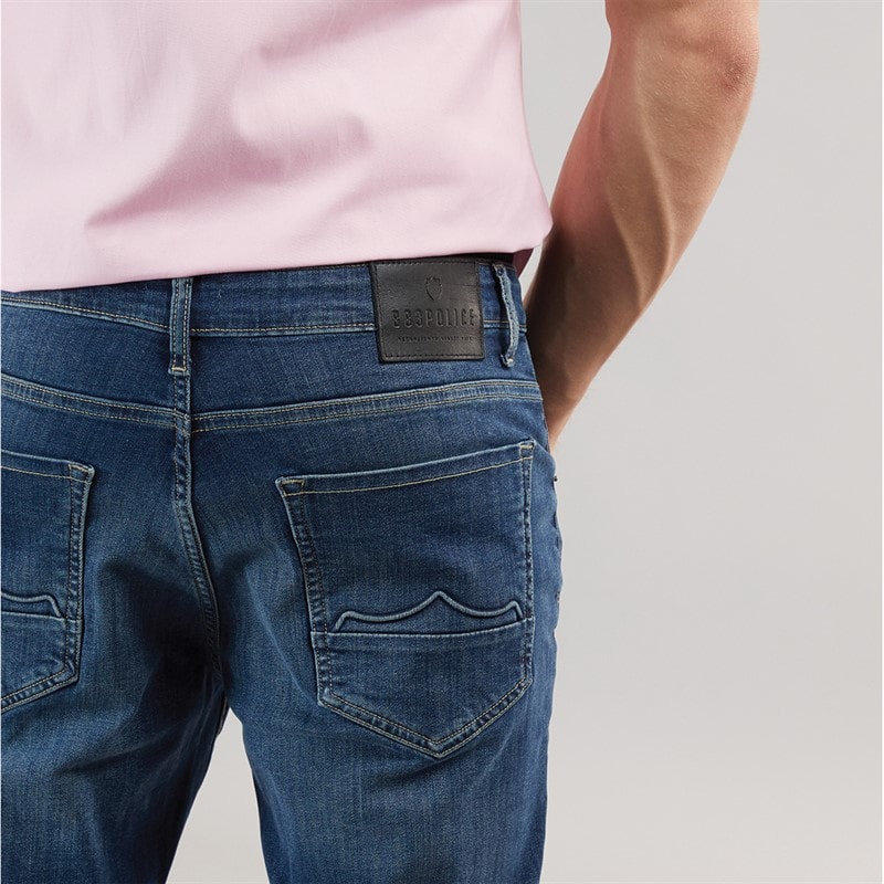 883 Police Mens Pottin 224 Regular Fit Jeans 224-Blue - Image 3