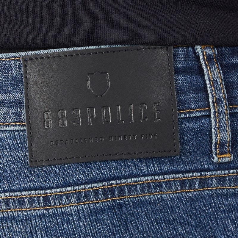883 Police Mens Pottin 417 Regular Fit Jeans 417-Blue - Image 3