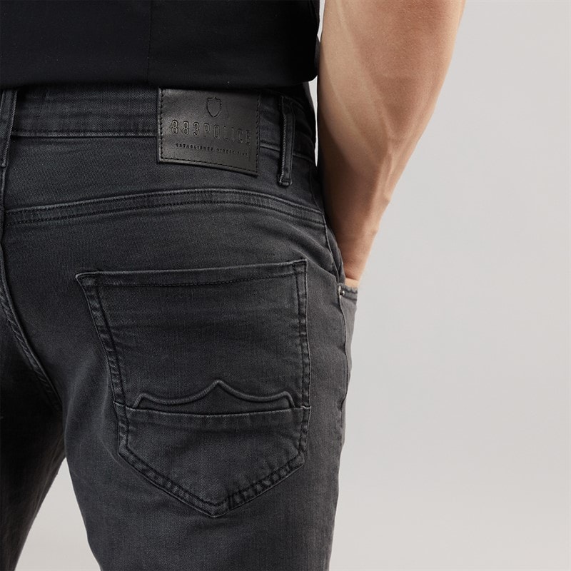 883 Police Mens Champa 409 Slim Fit Jeans 409-Black - Image 3