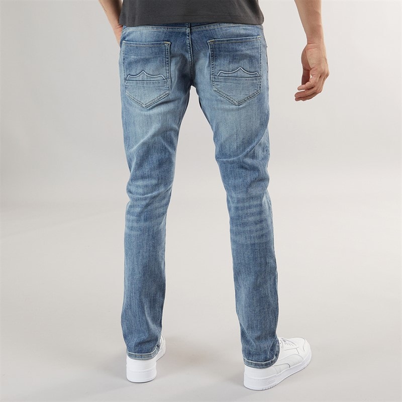 883 Police Mens Fixxed 664 Slim Fit Jeans 664-Blue - Image 2