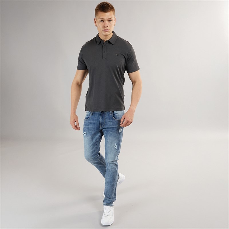 883 Police Mens Fixxed 664 Slim Fit Jeans 664-Blue - Image 4