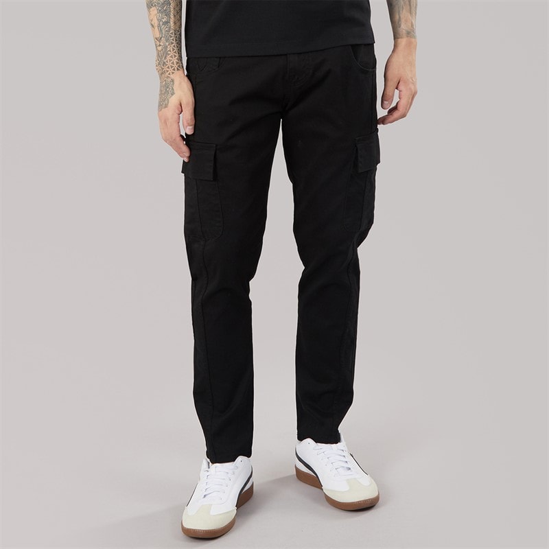 883 Police Mens Supernova Cargo Pants Black