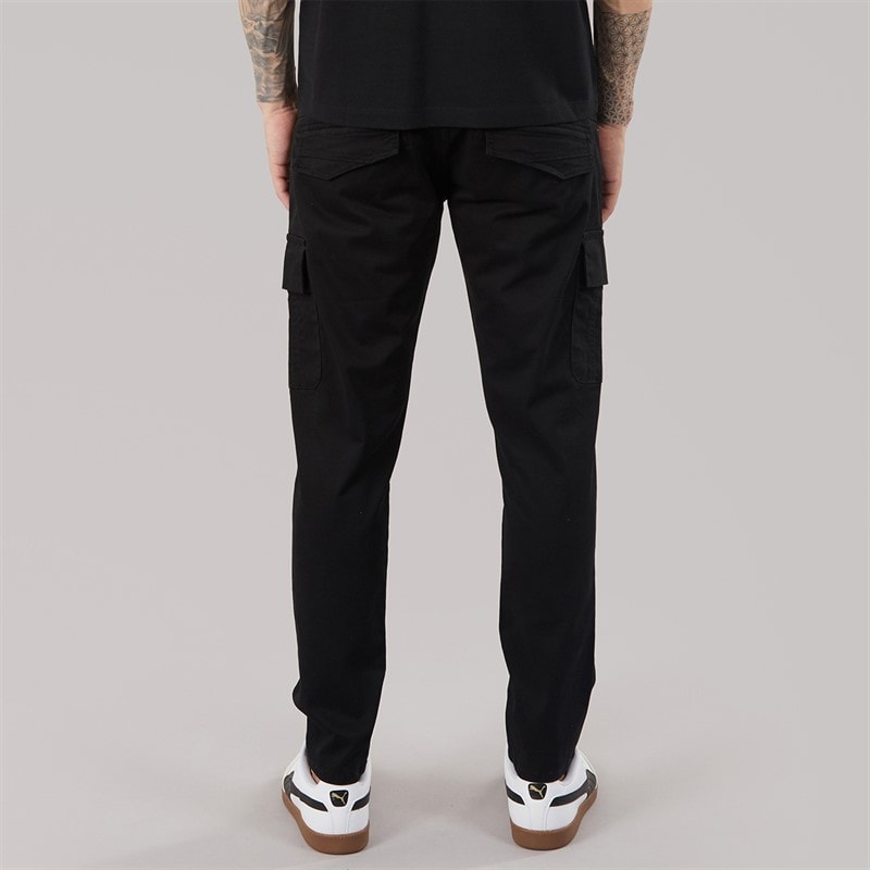 883 Police Mens Supernova Cargo Pants Black - Image 2