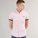 883 Police Mens Crandon Short Sleeve Shirt Pink