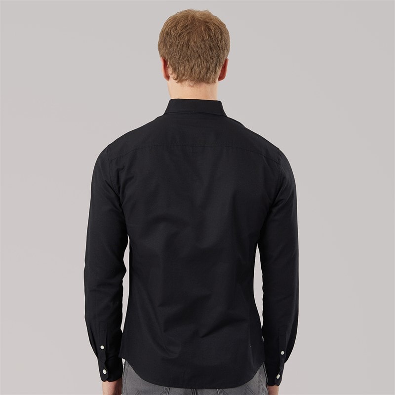 883 Police Mens Jaros Long Sleeve Shirt Black - Image 2
