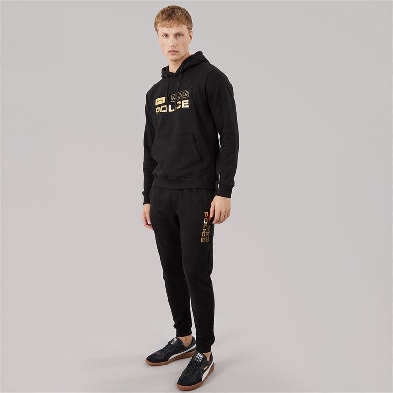 883 Police Mens Mina Tracksuit Black/Gold