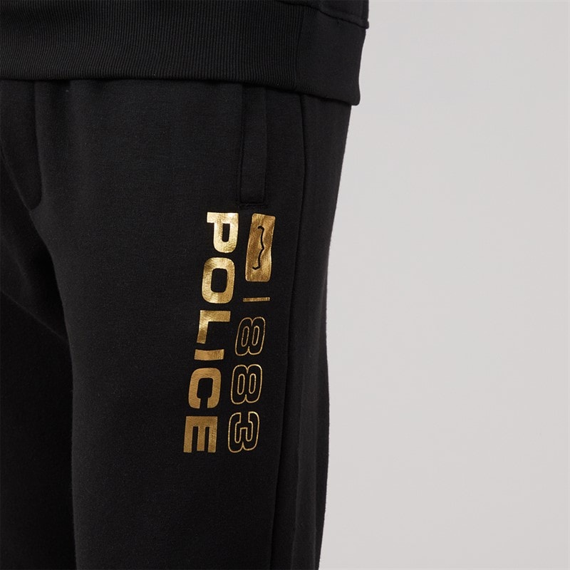 883 Police Mens Mina Tracksuit Black/Gold - Image 3