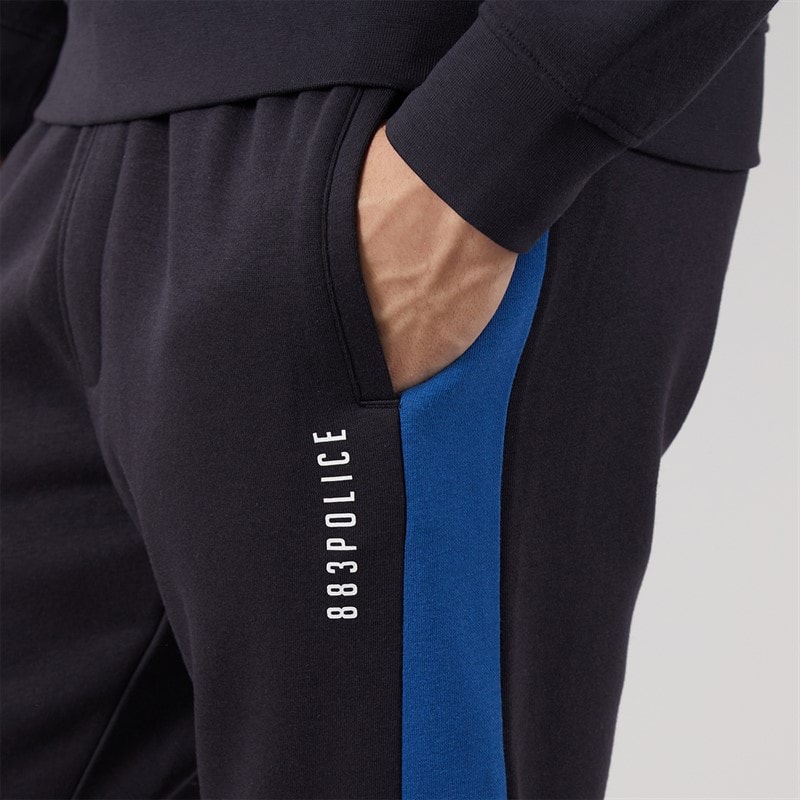 883 Police Mens Riyad Tracksuit Navy/Electric Blue/White - Image 5