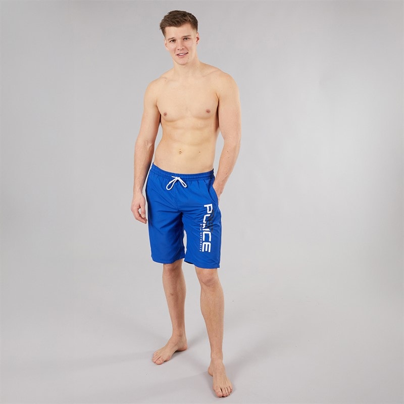 883 Police Mens Calix Swim Shorts E.Blue - Image 4