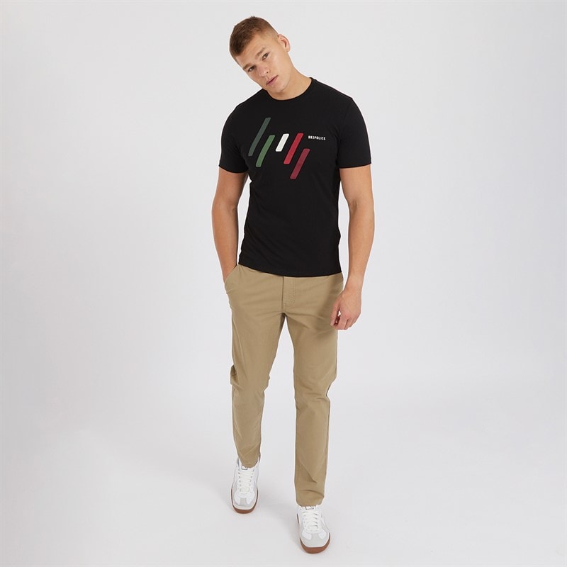 883 Police Mens Udimore T-Shirt Black - Image 3