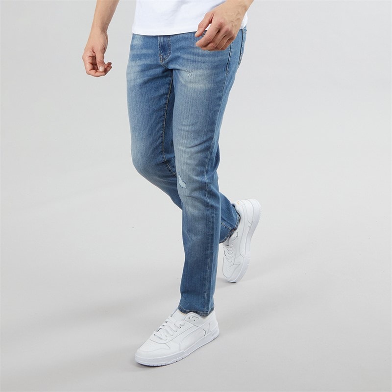 883 Police Mens Marco Slim Fit Jeans 1030 Blue - Image 1