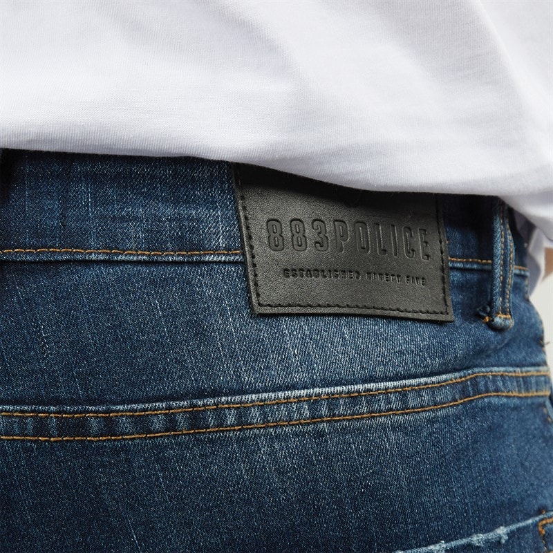 883 Police Mens Pottin Regular Fit Jeans 1028 Blue - Image 3
