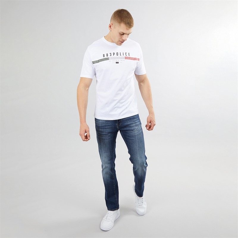 883 Police Mens Pottin Regular Fit Jeans 1028 Blue - Image 4