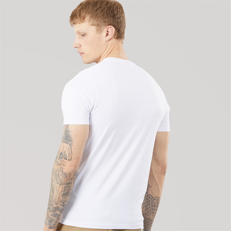 883 Police Mens Dareton T-Shirt White - Image 2
