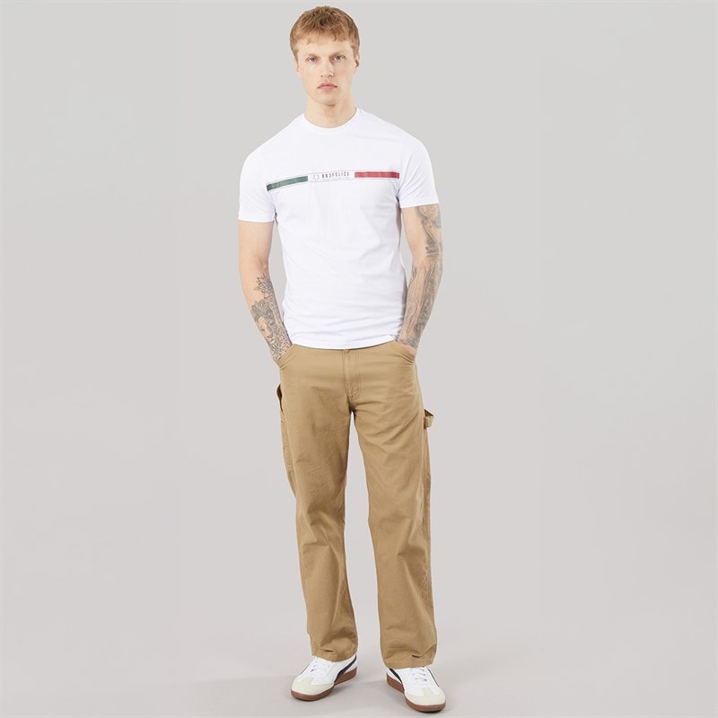 883 Police Mens Dareton T-Shirt White - Image 3