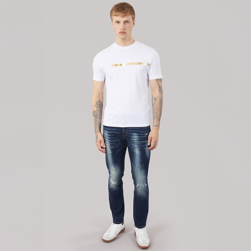 883 Police Mens Cobar T-Shirt White - Image 4