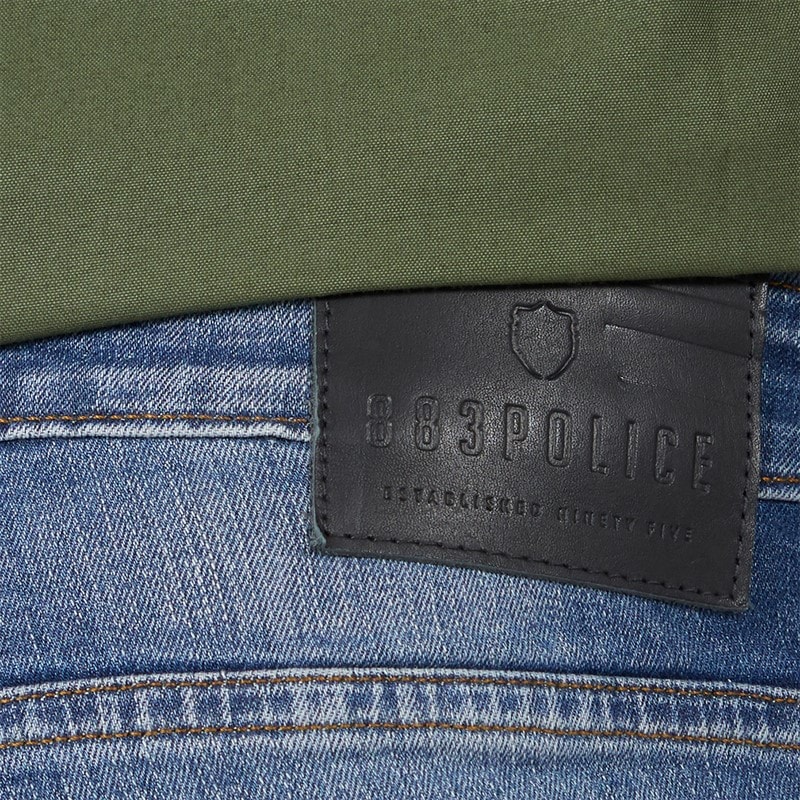 883 Police Mens Pottin Regular Fit Jeans 1090 Wash - Image 3