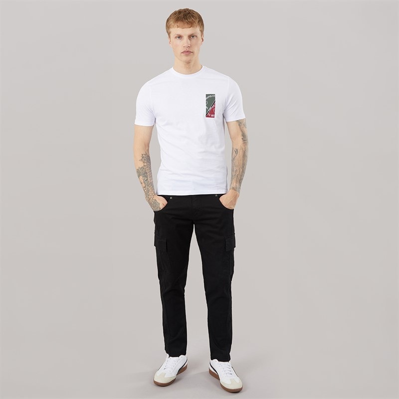 883 Police Mens Adelong T-Shirt White - Image 4